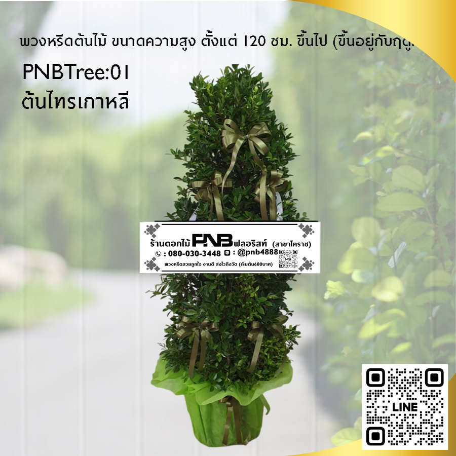 พวงหรีดต้นไม้
