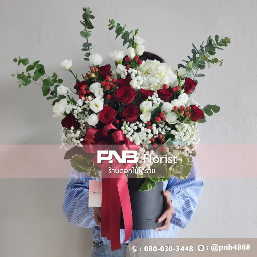 กล่องดอกไม้ "เรด มาเจสตี้" (Red Majesty)